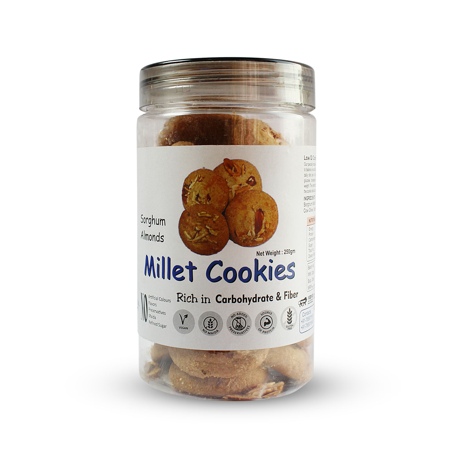 SORGHUM GHEE BUTTER COOKIES (GLUTEN FREE)