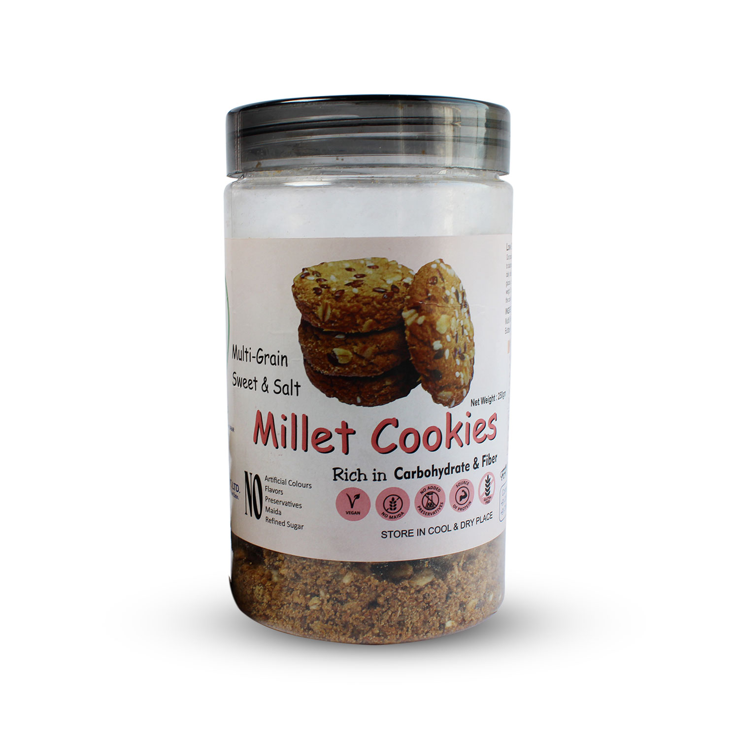 MULTI MILLET GHEE BUTTER MULTI GRAIN COOKIES (GLUTEN FREE)