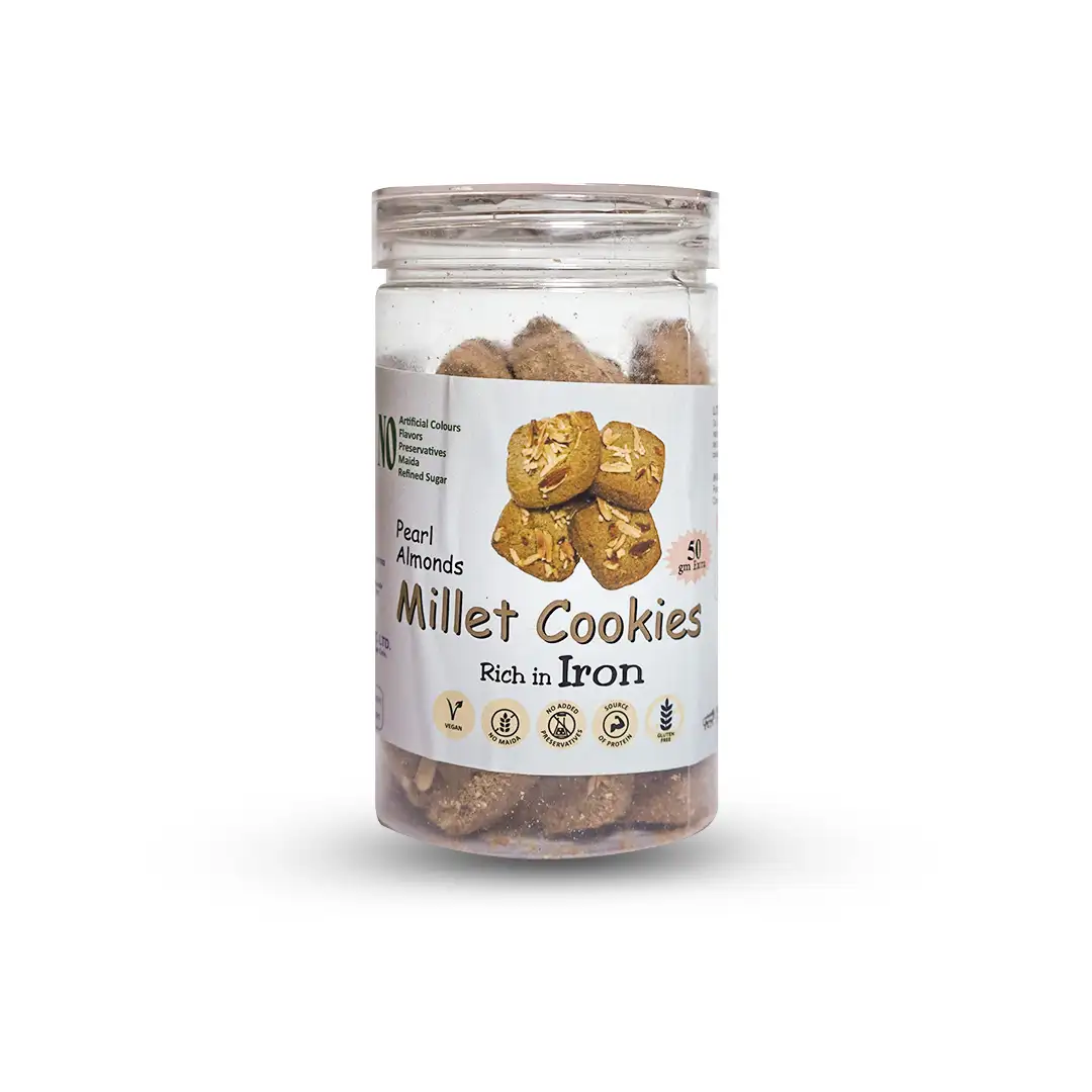 Millet Pearl Almonds Cookies - Image 3